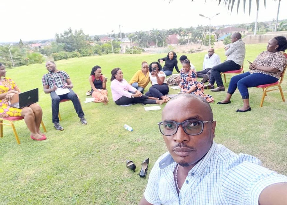 After plenary discussions in the outside setting area (17/06/2020)